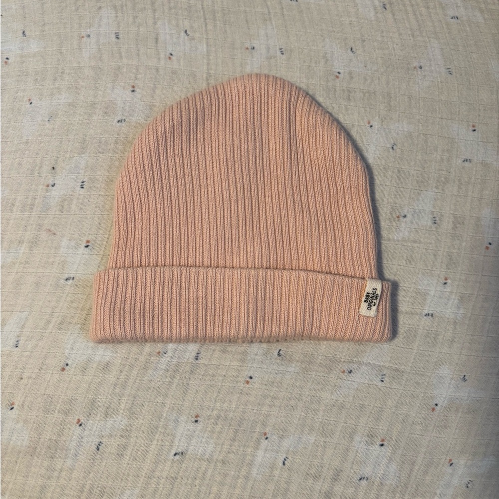 H&M Baby Girl Pink Ribbed Knit Hat